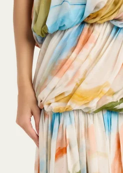Ulla Johnsonx Helen Frankenthaler Reverie Strapless Silk Gown