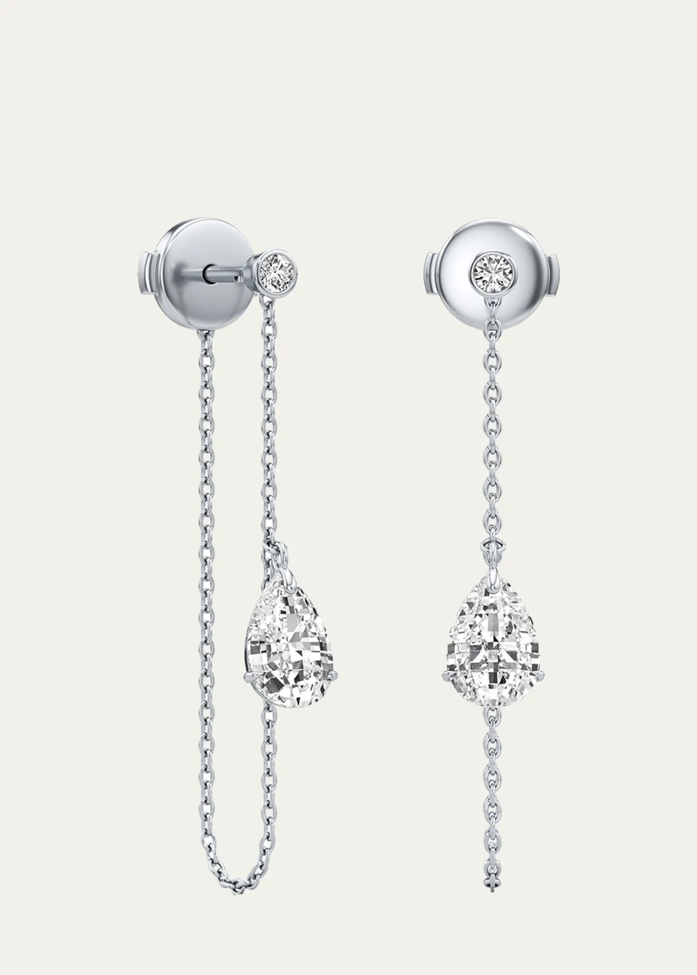 UnsaidTear Lab-Grown Diamond Pure Drop Earrings