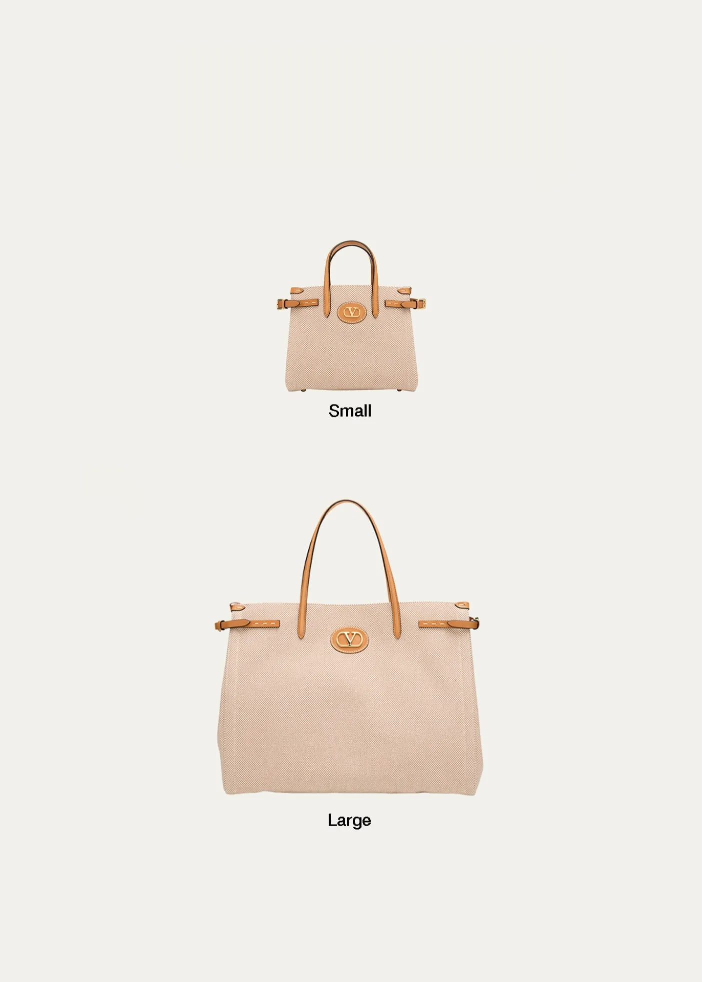 Valentino GaravaniAntibes Small Canvas Shopping Tote Bag