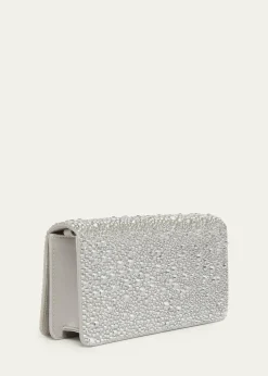 Valentino GaravaniCrystal VLogo Clutch Bag