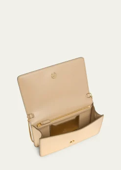 Valentino GaravaniMini Laminated Leather Crossbody Bag