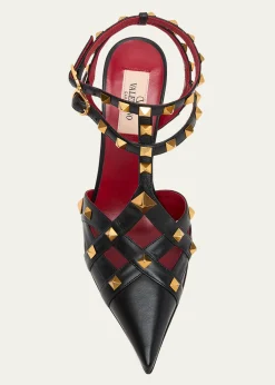 Valentino Garavani100mm Studdy Leather Pointed-Toe Pumps