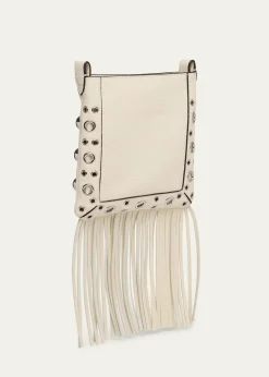Valentino GaravaniNellcote Small Fringe Studded Leather Crossbody Bag