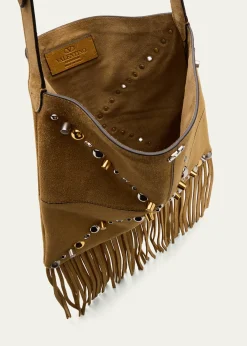 Valentino GaravaniNellcote Fringe Stud Suede Crossbody Bag