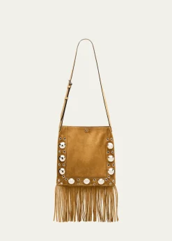 Valentino GaravaniNellcote Studded Fringe Suede Crossbody Bag