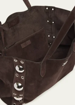 Valentino GaravaniNellcote Studded Suede Tote Bag