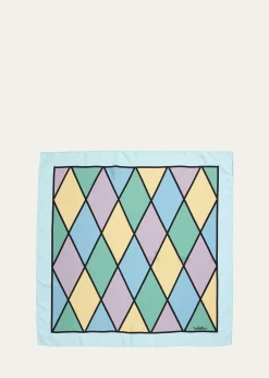 Valentino GaravaniRhombelle Printed Silk Scarf
