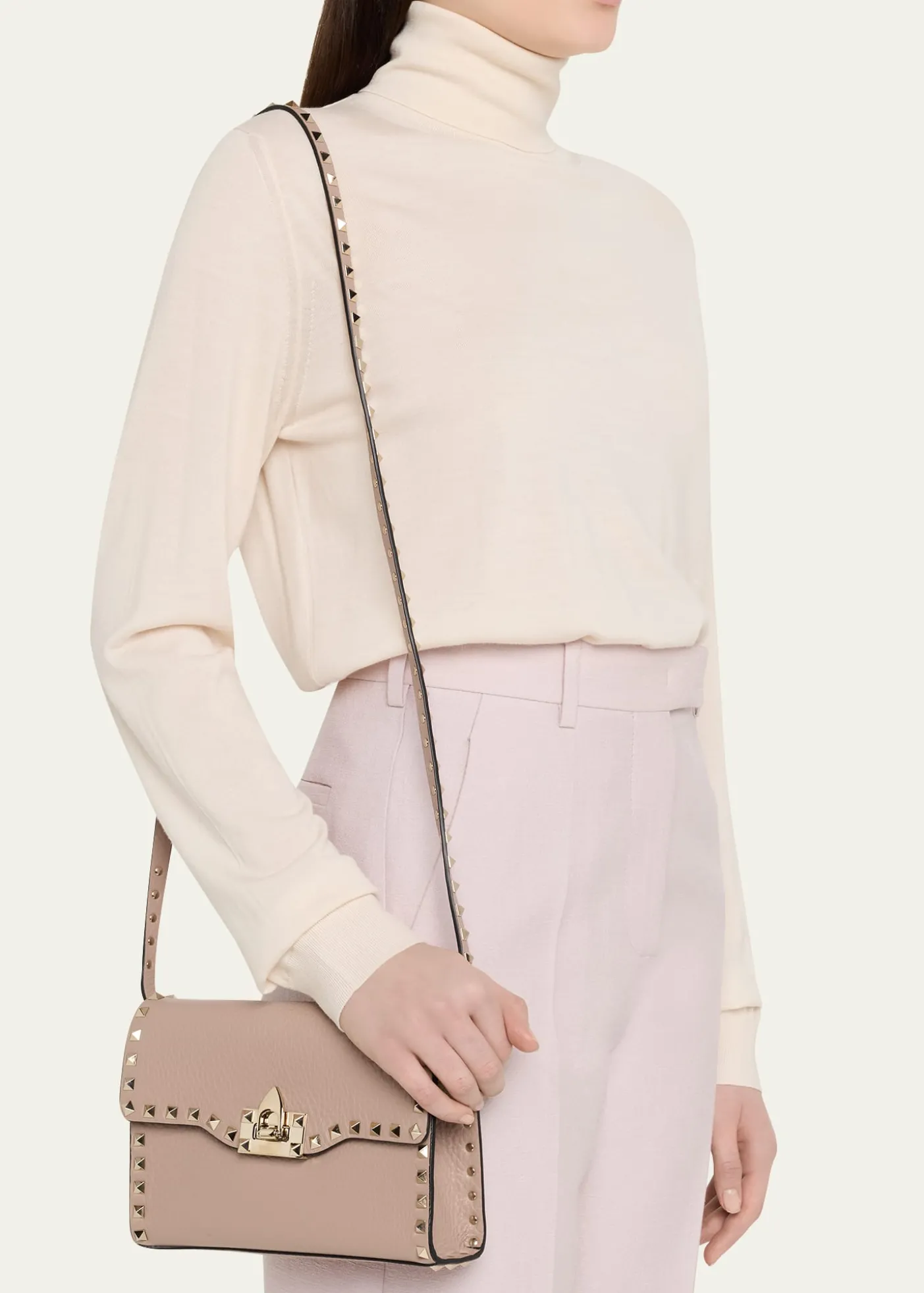 Valentino GaravaniRockstud Small Leather Crossbody Bag
