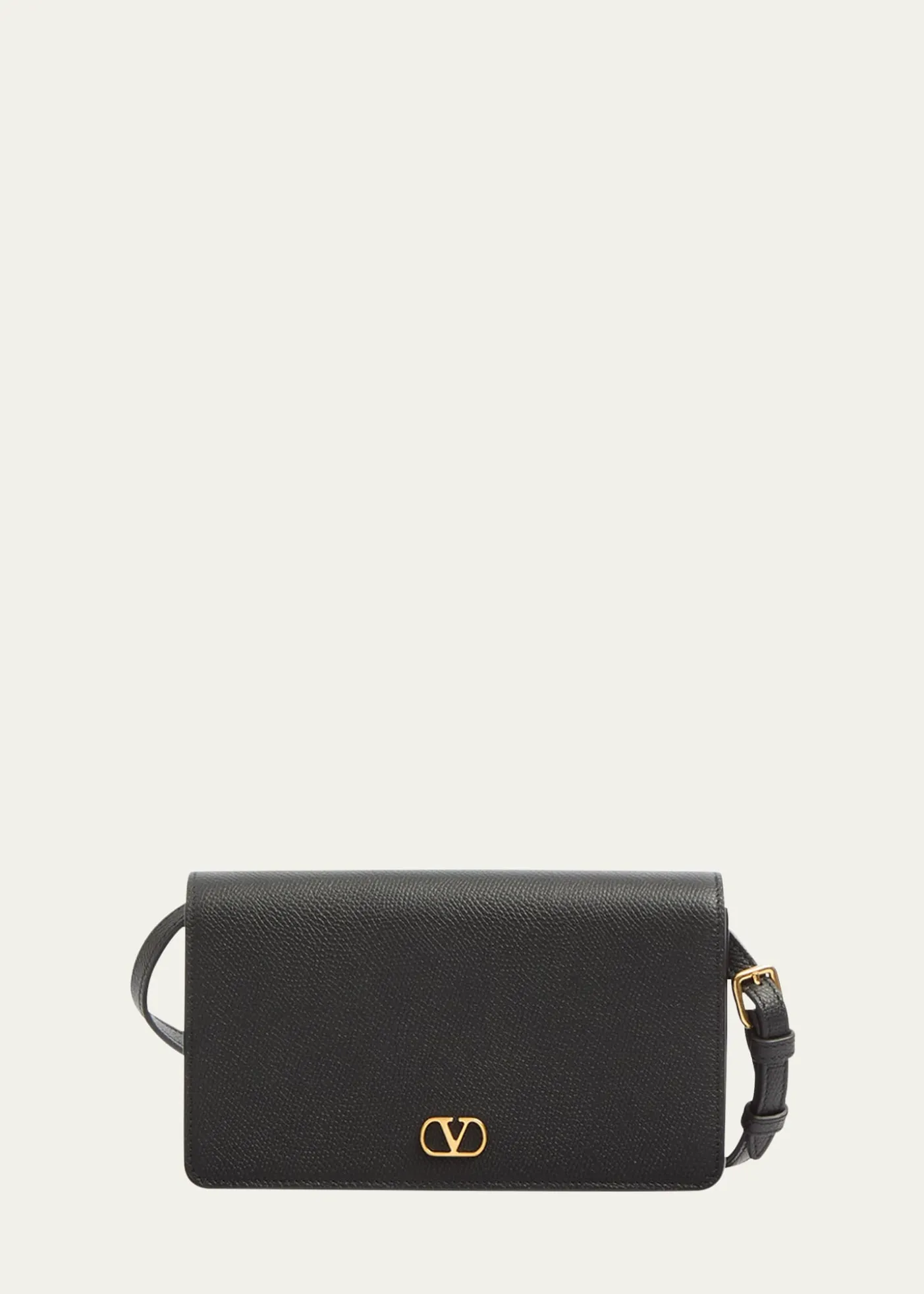 Valentino GaravaniVLOGO Flap Leather Wallet