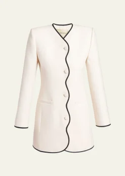 Valentino GaravaniWave Trim Minidress