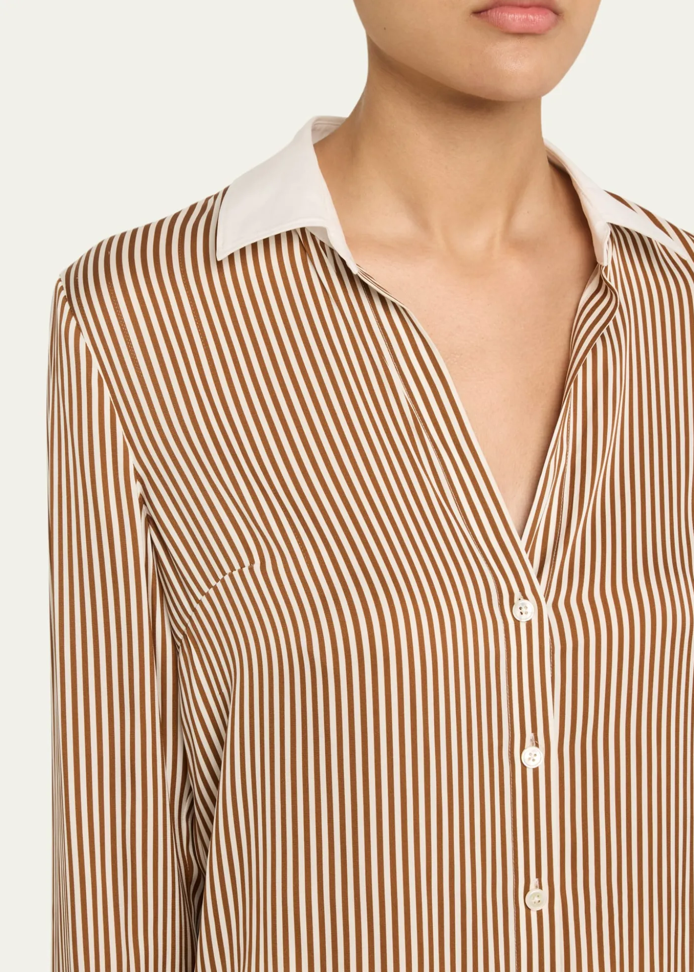 Veronica BeardAmelia Stripe Button-Front Shirt
