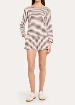 Veronica BeardBrighton Striped Knit Shorts