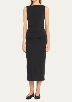 Veronica BeardCharissa High-Neck Midi Dress