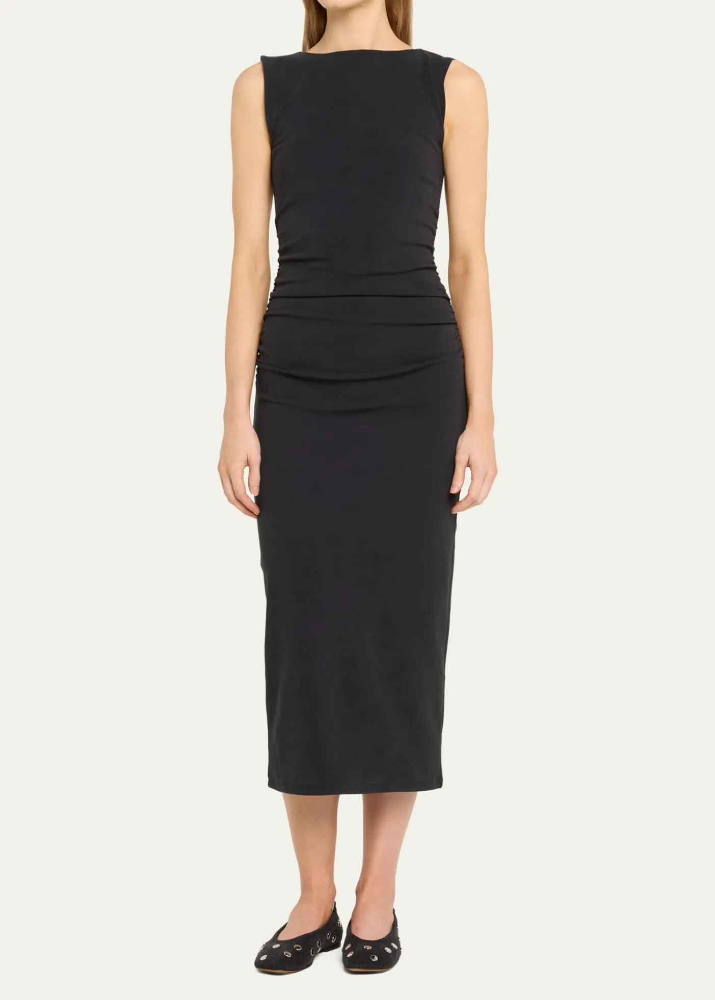 Veronica BeardCharissa High-Neck Midi Dress