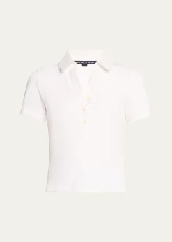 Veronica BeardKearney Short-Sleeve Polo Top