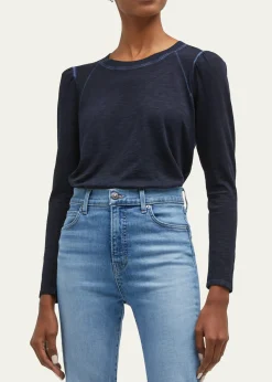 Veronica BeardMason Long Sleeve Baseball Tee