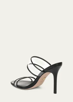 Veronica Beard95mm Asha Leather Piping Jelly Sandals