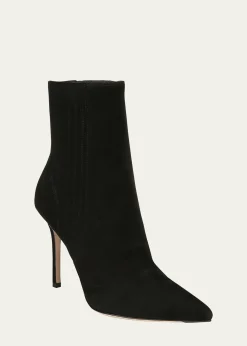 Veronica Beard95mm Lisa Suede Stiletto Ankle Booties