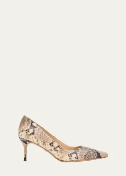 Veronica BeardRita Snake-Embossed Leather Pointed-Toe Pumps