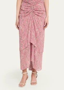 Veronica BeardSira Floral Chiffon Skirt