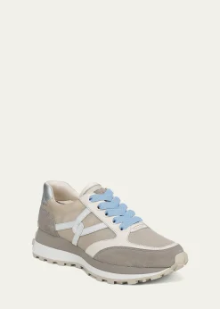 Veronica BeardValentina Ripstop Mixed Leather Retro Sneakers