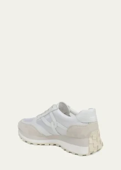 Veronica BeardValentina Ripstop Mixed Leather Retro Sneakers