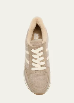 Veronica BeardValentina Suede Shearling Retro Sneakers
