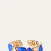Vhernier18K Rose Gold Lapis and Rock Crystal Freccia Bracelet