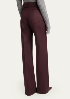 Victoria BeckhamAlina Front-Pocket Straight-Leg Trousers
