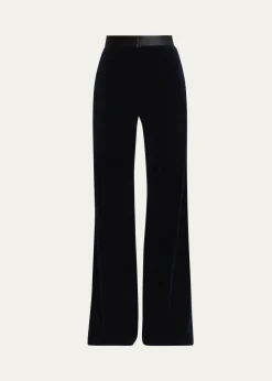 Victoria BeckhamAlina Tailored Velvet Flare Trousers