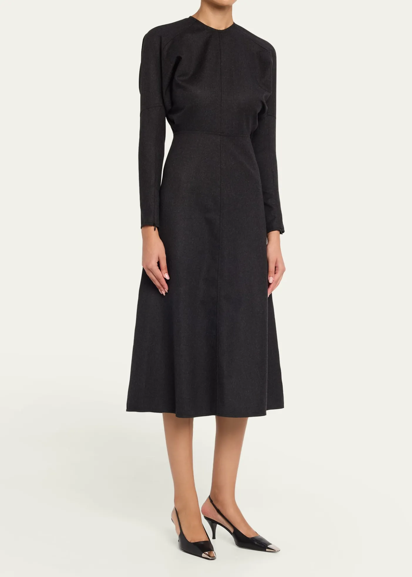 Victoria BeckhamDolman-Sleeve A-Line Midi Dress