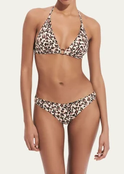 VilebrequinTurtles Leopard Jersey Bikini Top