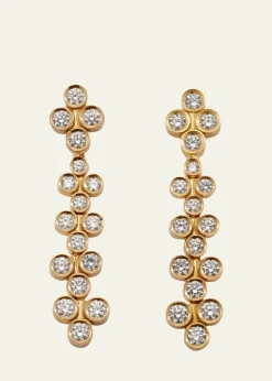 ViltierClique Cascade Diamond Bezel Drop Earrings