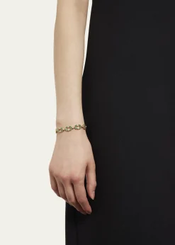 ViltierMagnetic Enchaine Malachite Bracelet in 18K Yellow Gold and Diamonds