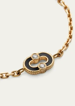ViltierMagnetic Onyx Bracelet in 18K Yellow Gold and Diamonds