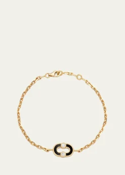 ViltierMagnetic Onyx Bracelet in 18K Yellow Gold and Diamonds