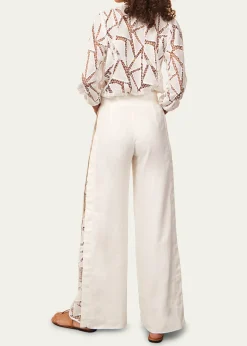 VixSolid Bree Geometric Embroidered Pants
