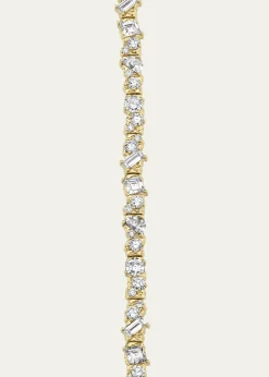 VRAI14K Gold Unity Lab Grown Diamond Bracelet, 12.30tcw