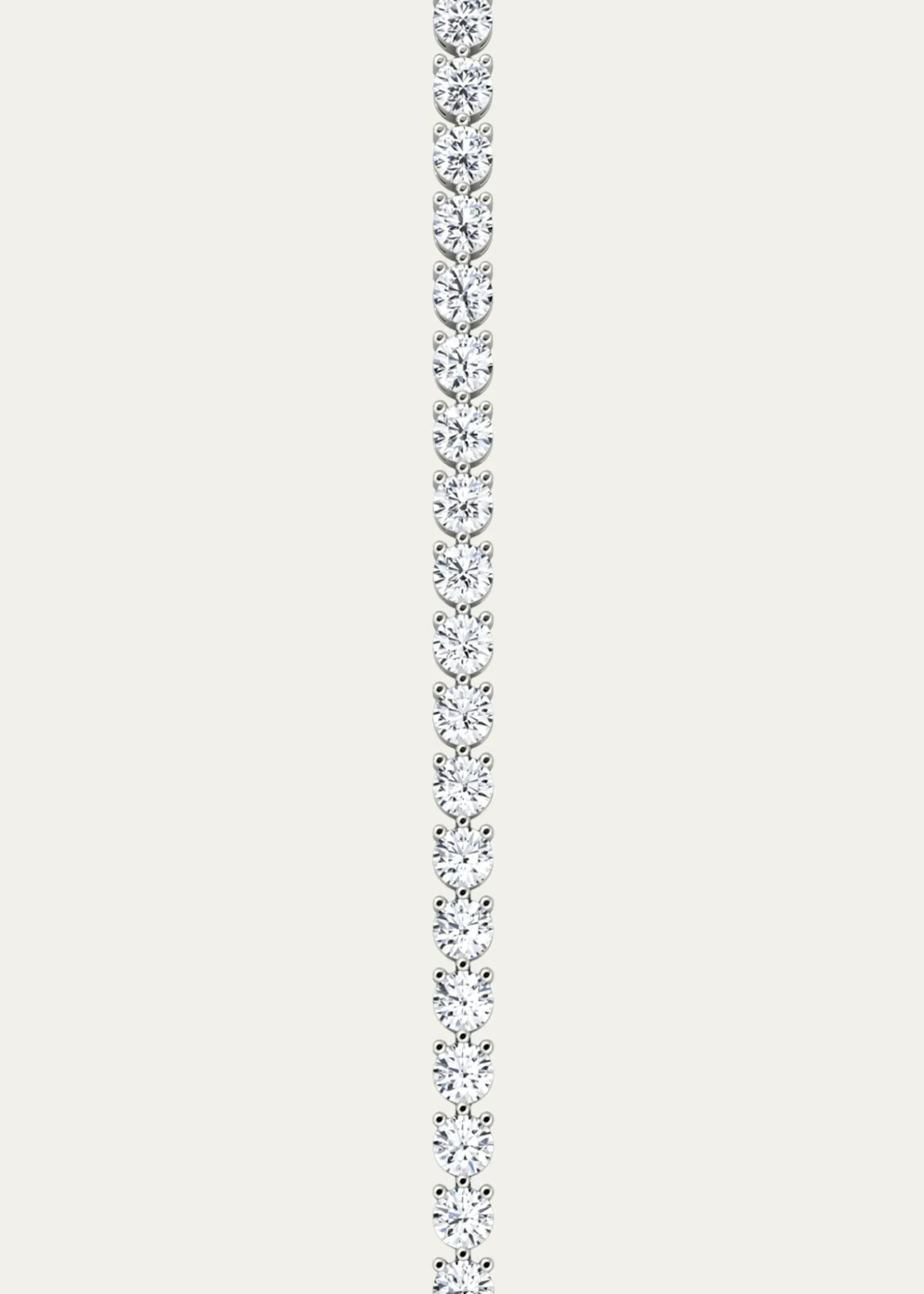 VRAI14K White Gold Round Lab Grown Diamond Tennis Bracelet, 8.50tcw