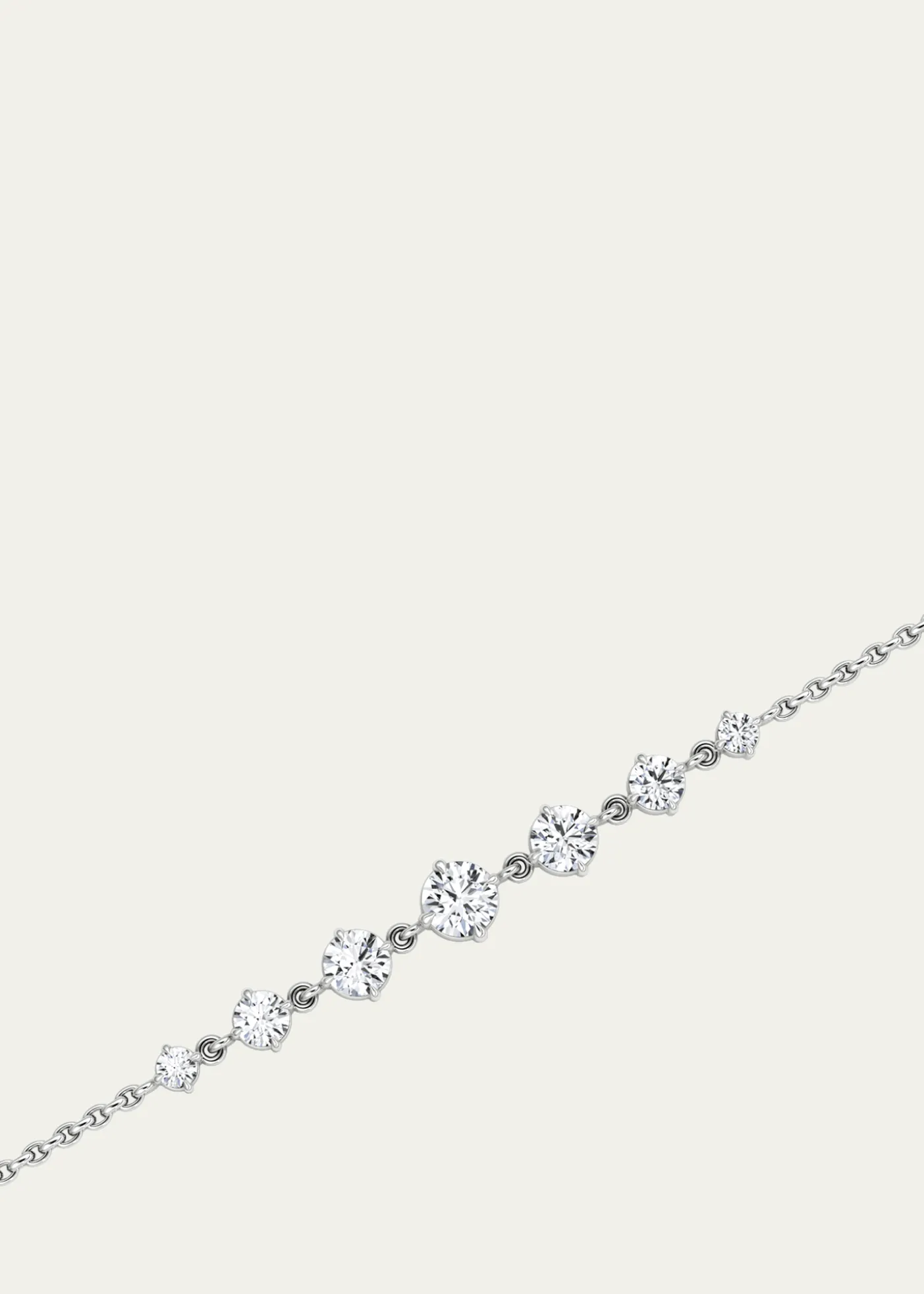 VRAILinked 14K White Gold Lab Grown Diamond Tennis Bracelet, 0.85tcw