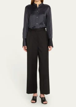 WE-AR4Pleated Boyfriend Pants