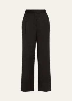 WE-AR4Pleated Boyfriend Pants