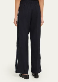 WE-AR4The Chaplin Pinstripe Straight-Leg Trousers