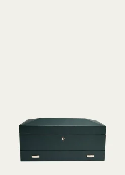 WOLFBritish Racing 10-Piece Watch Box with Drawer