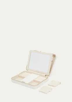 WOLFMaria Large Quilted Zip Jewelry Case