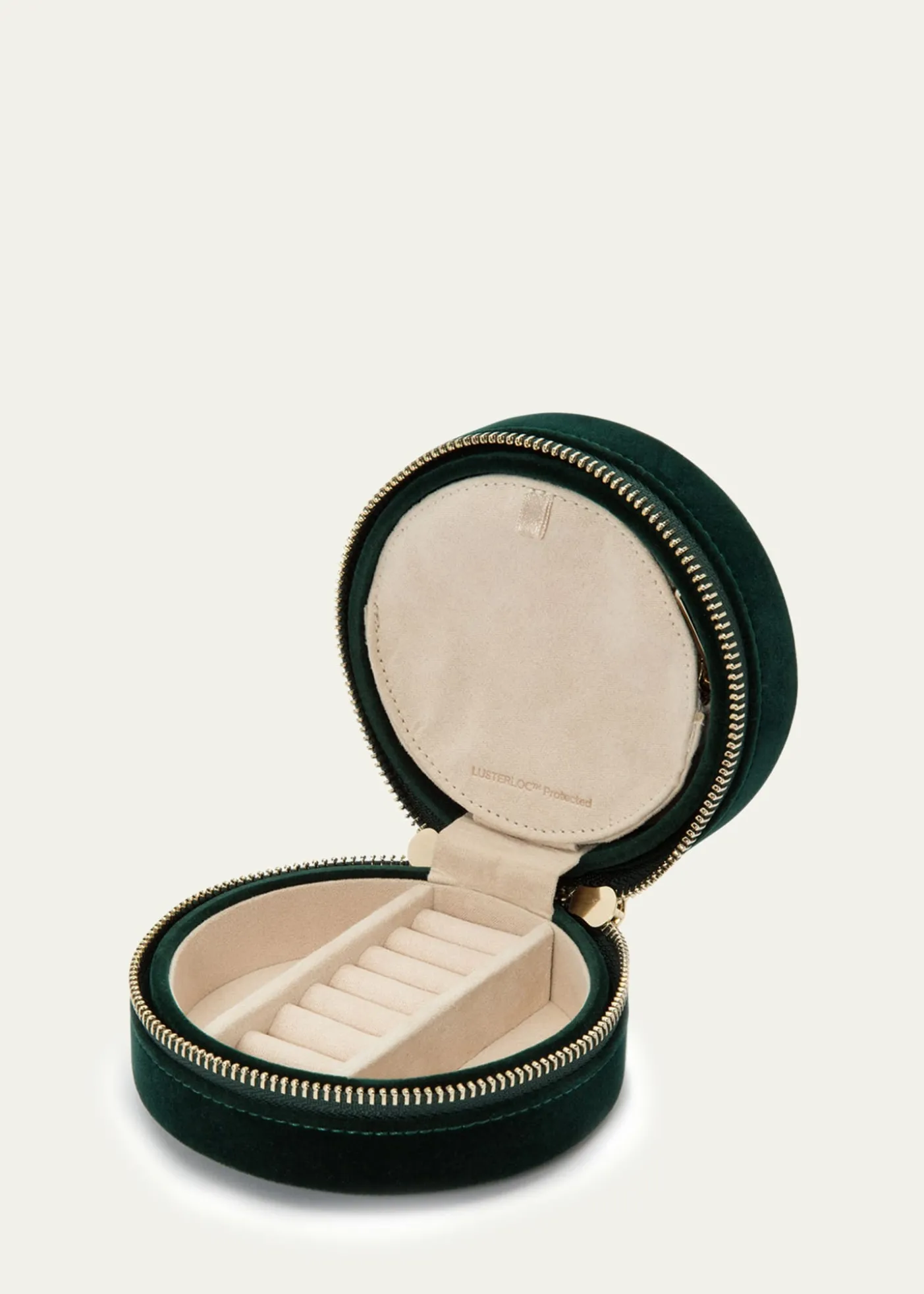 WOLFZoe Round Travel Jewelry Case