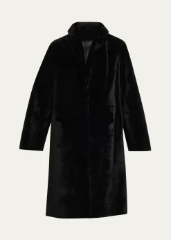 Yves SalomonIroned Lamb Shearling Coat