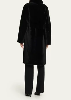 Yves SalomonIroned Lamb Shearling Coat