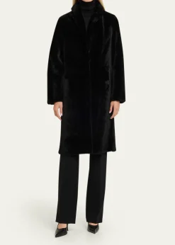 Yves SalomonIroned Lamb Shearling Coat